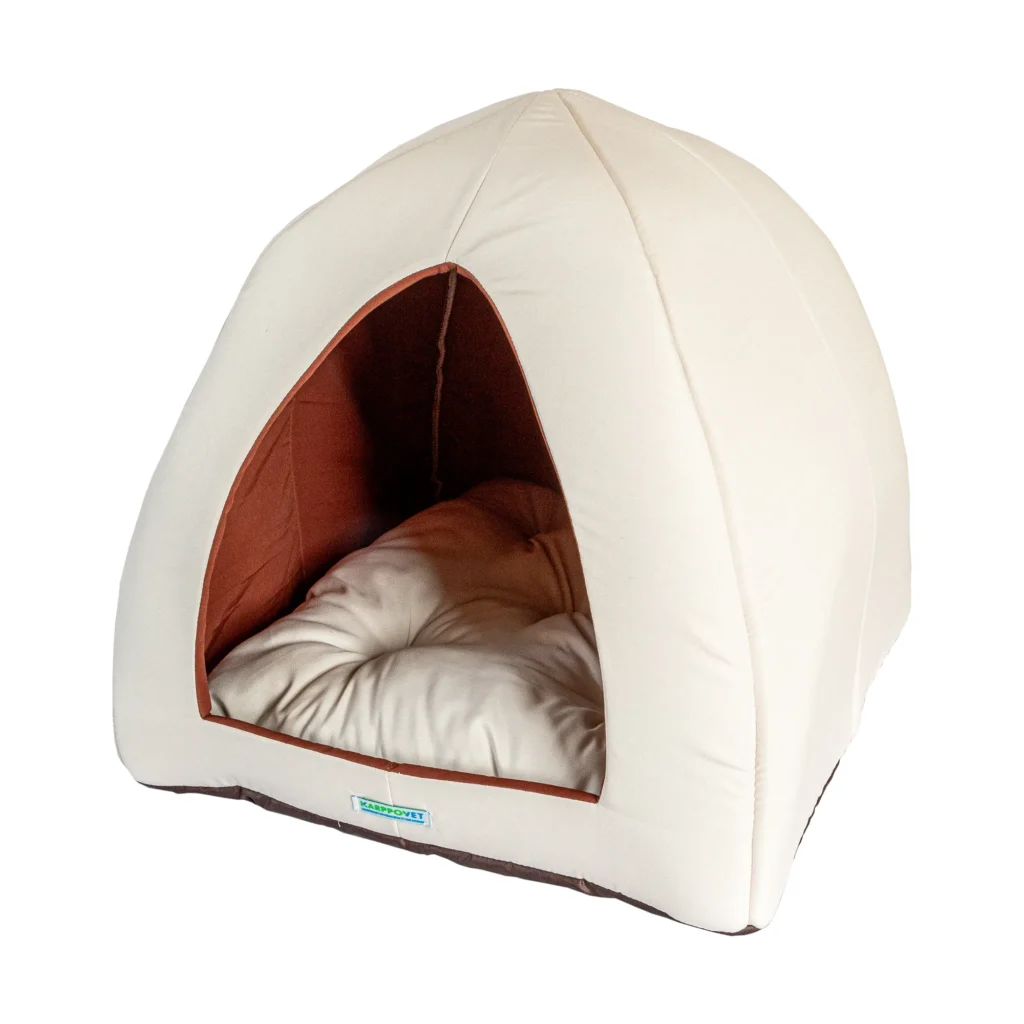 Cama Pet Toca Iglu Creme