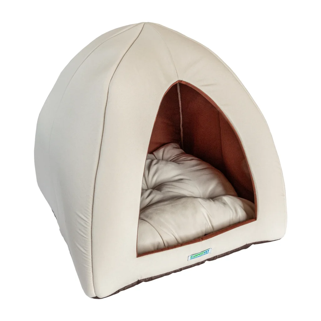Cama Pet Toca Iglu Creme