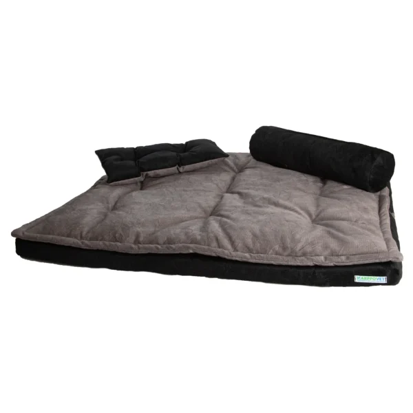 colchonete para pets futon pillow top cinza