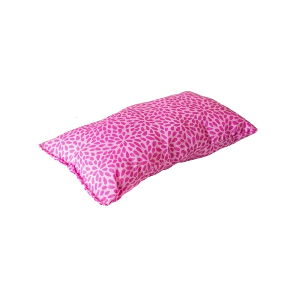 cama luxo com travesseiro para pet rosa oncinha karppovet